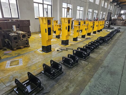 kopen 20CrMo Hydraulische breekhamer Op maat gemaakte graafmachine breaker bevestiging 75mm Voor 6 - 9 ton graafmachine online vervaardiging