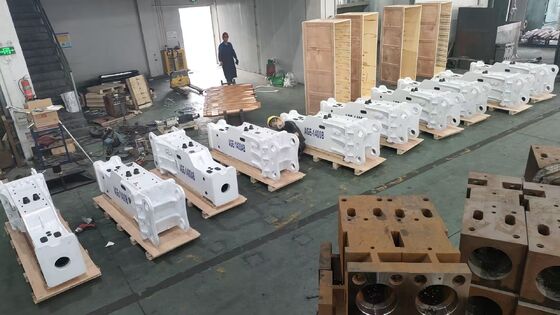 購入 SB50 液圧断裂ハンマー 11 - 16 トンの掘削機にカスタマイズされた100mm 液圧断裂器 付属品 オンライン製造