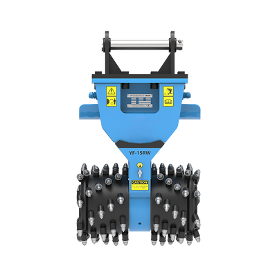 Beli OEM Excavator Attachments Q345B Q345B NM400 Drum Cutter Penggunaan Untuk 12 - 18 ton Excavator pembuatan online
