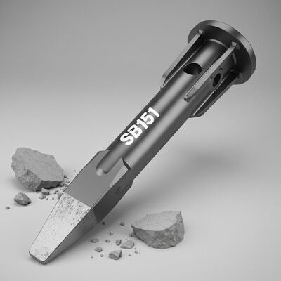 comprar Partes de repuesto de rompehielos hidráulicos SB151 Chisel de rompehielos hidráulicos de punta plana Ideal para romper materiales de hormigón y roca Fabricación en línea