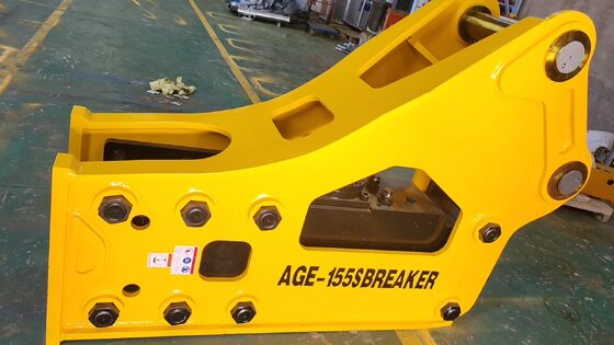 155mm Hydraulic Breaker Attachment Yellow SB121 Breaker  For 28 - 35 Tons Excavator