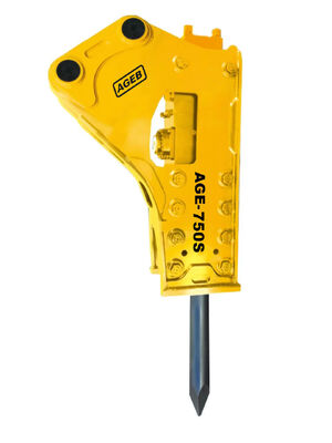 Yellow SB43 Breaker 75mm Hydraulic Breakers For Excavators 6 - 9 Tons